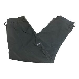 Men’s Black Quick Dry Pants Large Lightweight Athletic Travel Hiking Drawstring